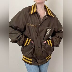 Vintage Ferndale Eagles Varsity Wrestling Bomber Jacket